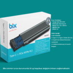 BX05HD USB 3.1 Gen2 10Gbps Yüksek Hızlı Type-C to NVMe M.2 SSD Disk Kutusu - Görsel 8