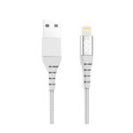 BX-IP01C iPhone İçin Ultra Güçlendirilmiş MFI Lightning Şarj Kablosu Beyaz