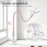 Bix Saiji IVY-85 Akrobat Esnek Telefon Tutucu Pembe - Görsel 4