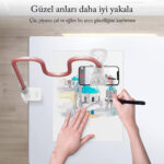 Bix Saiji IVY-85 Akrobat Esnek Telefon Tutucu Pembe - Görsel 6