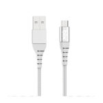 BX-MC01C Android İçin Ultra Güçlendirilmiş Micro USB Şarj Kablosu Beyaz
