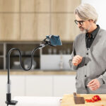 Bix Saiji IVY-85 Akrobat Esnek Telefon Tutucu Siyah - Görsel 5