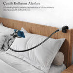 Bix Saiji IVY-85 Akrobat Esnek Telefon Tutucu Siyah - Görsel 6