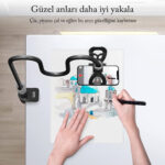 Bix Saiji IVY-85 Akrobat Esnek Telefon Tutucu Siyah - Görsel 7