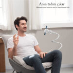 Bix Saiji IVY-85 Akrobat Esnek Telefon Tutucu Beyaz - Görsel 2