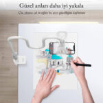 Bix Saiji IVY-85 Akrobat Esnek Telefon Tutucu Beyaz - Görsel 6