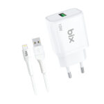 BXL10TA USB Şarj Cihazı ve Lightning Data Şarj Kablosu 1 Metre