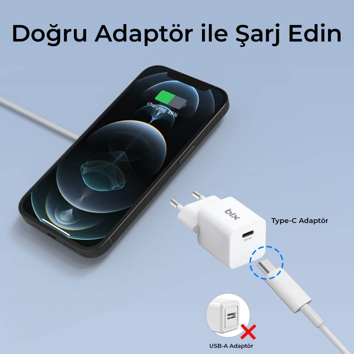 BXMG15 15W Manyetik Magsafe iPhone 12/13/14/15 Serisi ve Airpods ile Uyumlu Kablosuz Şarj Cihazı Beyaz - Görsel 5