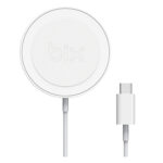BXMG15 15W Manyetik Magsafe iPhone 12/13/14/15 Serisi ve Airpods ile Uyumlu Kablosuz Şarj Cihazı Beyaz - Görsel 8