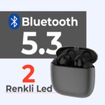 Soundcraft TW4 Bluetooth 5.4 Metalik Kasalı IPX4 Su Geçirmez TWS Kablosuz Kulak içi Kulaklık Gümüş - Görsel 4