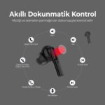 Soundcraft TW4 Bluetooth 5.4 Metalik Kasalı IPX4 Su Geçirmez TWS Kablosuz Kulak içi Kulaklık Gümüş - Görsel 2