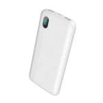 BXPB13 10000mAh 20W PD Type-C ve USB-A SCP 22.5W QC 3.0 Üç Çıkışlı LED Ekranlı Powerbank Beyaz