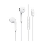 HF03C Type-C 14.2mm Dinamik Sürücülü Mikrofonlu Kulak İçi Kulaklık Beyaz