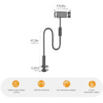 Bix Saiji IVY-4 Plus 120 cm 360° Derece Dönebilen, Ayarlanabilir ve Dayanıklı 4.7-12.9" inç Esnek Kollu Flexible Akrobat Telefon Tablet Tutucu IVYIV-PLUS - Görsel 3