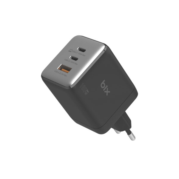 BX3P102G 100W 3 Portlu USB-C + USB-A GaN Şarj Aleti iPhone & Macbook & Android Uyumlu PD 3.0 Type-C Hızlı Şarj Cihazı