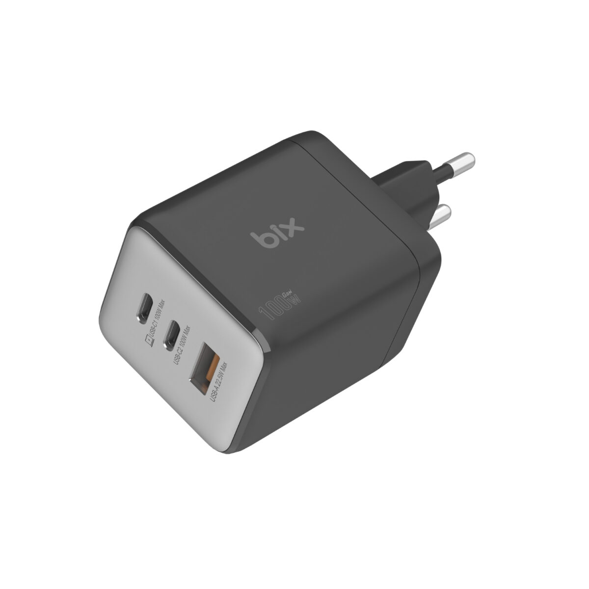 BX3P102G 100W 3 Portlu USB-C + USB-A GaN Şarj Aleti iPhone & Macbook & Android Uyumlu PD 3.0 Type-C Hızlı Şarj Cihazı - Görsel 2