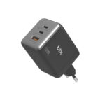 BX3P102G 100W 3 Portlu USB-C + USB-A GaN Şarj Aleti iPhone & Macbook & Android Uyumlu PD 3.0 Type-C Hızlı Şarj Cihazı