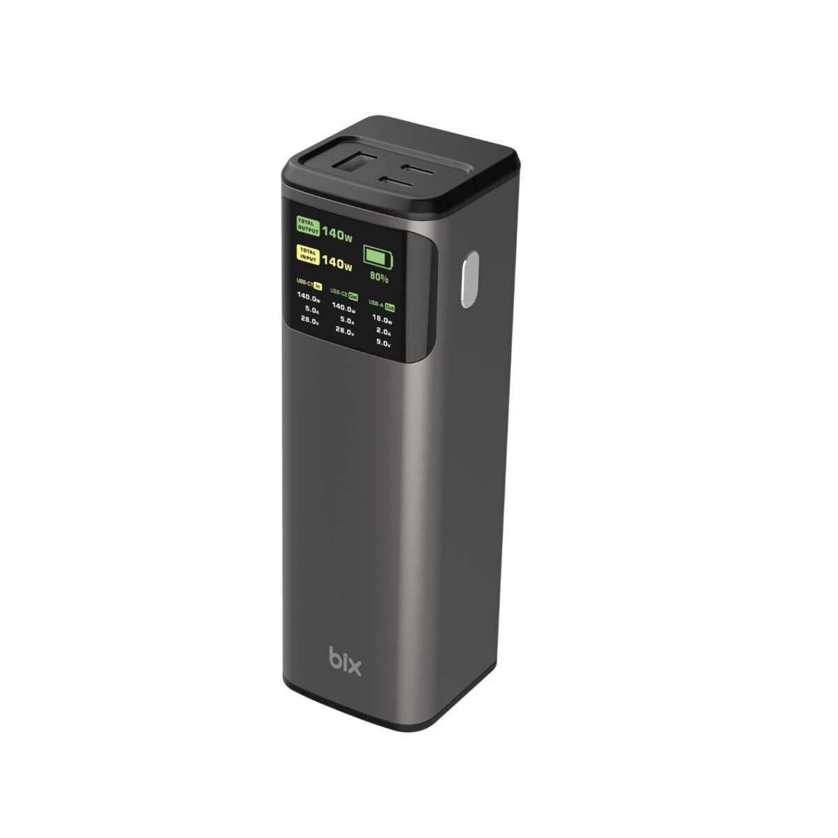 PB200W 24000mAh Taşınabilir Çift USB-C PD & USB-A Çıkışlı Powerbank, 200W PD 3.1 Hızlı Şarj Dijital Ekranlı, MacBook, Tablet ve Telefonlarla Uyumlu Şarj Ünitesi - Görsel 3