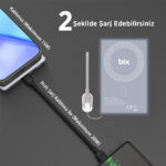 PB114 5000mAh 20W Dahili Type-C Kablolu 15W Manyetik Kablosuz Şarj Özellikli Portatif Powerbank Taşınabilir Hızlı Şarj Cihazı - Görsel 4