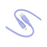 TCSC1CL 27W Type-C to Lightning Silikon Şarj ve Data Kablosu 1.2 Metre Lavanta