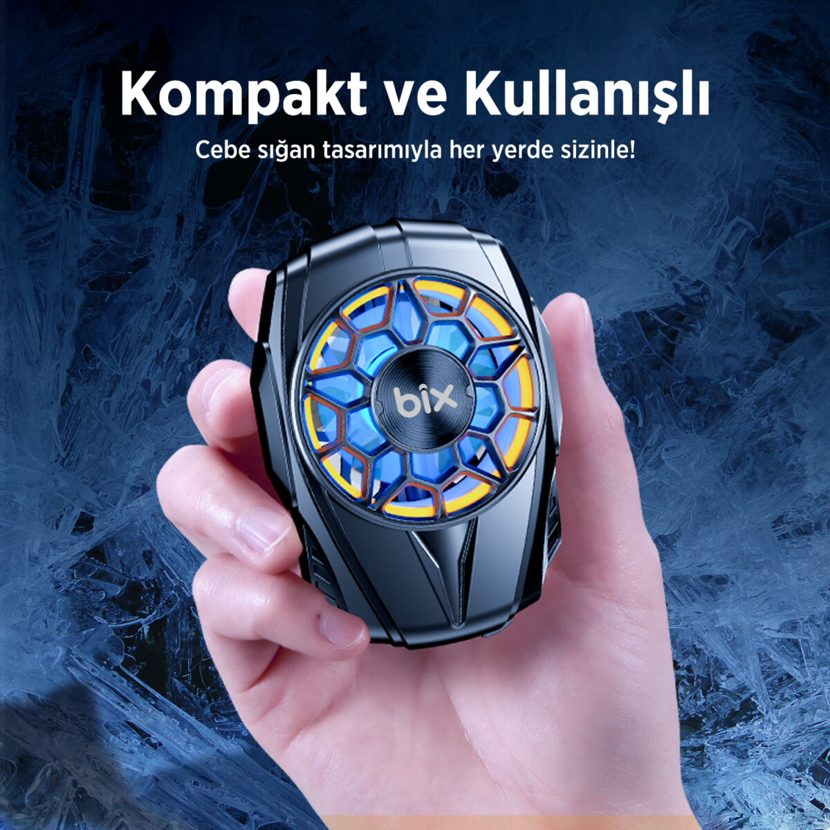 BXCP03G Ultra Sessiz ve Güçlü Telefon Soğutucu Fan Kablolu Kullanım, 4.5-7 inç Cihazlarla Uyumlu, Oyuncular İçin Özel Tasarım - Görsel 7