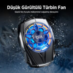 BXCP03G Ultra Sessiz ve Güçlü Telefon Soğutucu Fan Kablolu Kullanım, 4.5-7 inç Cihazlarla Uyumlu, Oyuncular İçin Özel Tasarım - Görsel 4