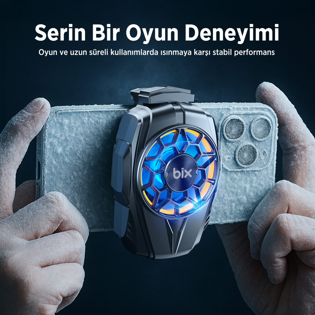 BXCP03G Ultra Sessiz ve Güçlü Telefon Soğutucu Fan Kablolu Kullanım, 4.5-7 inç Cihazlarla Uyumlu, Oyuncular İçin Özel Tasarım - Görsel 9