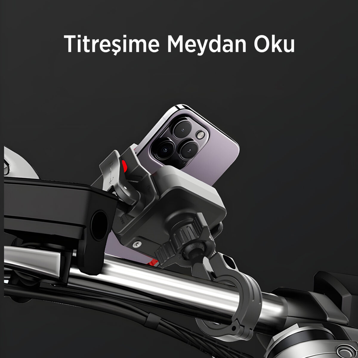 BPH03 Gidon Bağlantılı 360° Derece Ayarlanabilir 3.5”-7.2” Telefonlar ile Uyumlu Handlebar Motosiklet Bisiklet Telefon Tutucu - Görsel 3