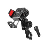BPH04 Gidon Bağlantılı 360° Derece Ayarlanabilir 4"-7” Telefonlar ile Uyumlu Handlebar Motosiklet Bisiklet Telefon Tutucu - Görsel 2