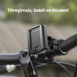 BPH06 Gidon Bağlantılı 360° Derece Ayarlanabilir Hızlı Kilit Özellikli Motosiklet Bisiklet Telefon Tutucu - Görsel 4