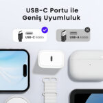 BXPD31 30W USB-C PD 3.0 Akım Korumalı Hızlı Şarj Adaptörü Beyaz - Görsel 2