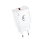 BXQC18 USB-A 18W QC 3.0 Akıllı Çipli ve Kısa Devre Korumalı Hızlı Şarj Adaptörü Beyaz - Görsel 2