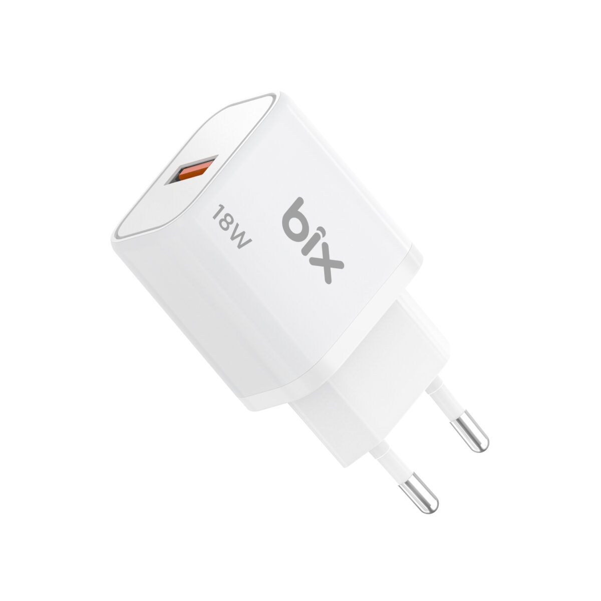 BXQC18 USB-A 18W QC 3.0 Akıllı Çipli ve Kısa Devre Korumalı Hızlı Şarj Adaptörü Beyaz - Görsel 1