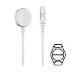 BXSWC01 USB-C Samsung Galaxy 3 / 4 / 5 / 6 / 7, Galaxy Active & Active 2 Akıllı Saatlerle Uyumlu Şarj Aleti Gümüş 1 Metre