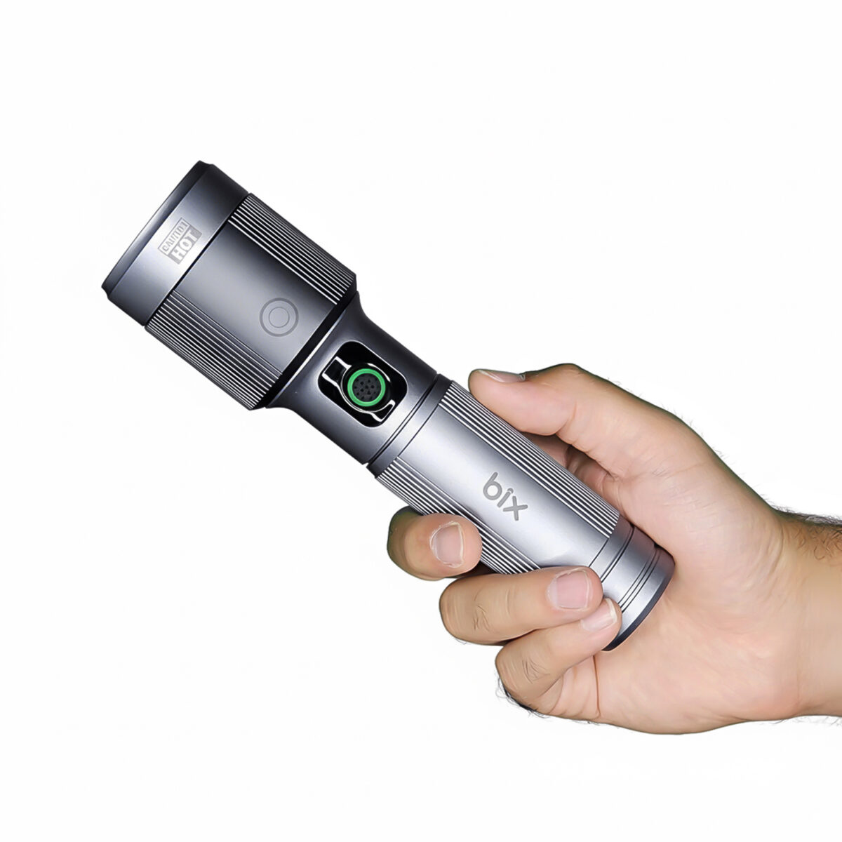 Flashlight BX5141FL 30W LED, Max. 1450 Lümen Parlaklık ve 690 Metreye Kadar Menzilli 2200mAh Şarj Edilebilir LED Bildirimli Kompakt El Feneri - Görsel 2