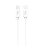 BXUC04C 60W Type-C To Type-C Hızlı Şarj Ve Data Kablosu 1 Metre Beyaz