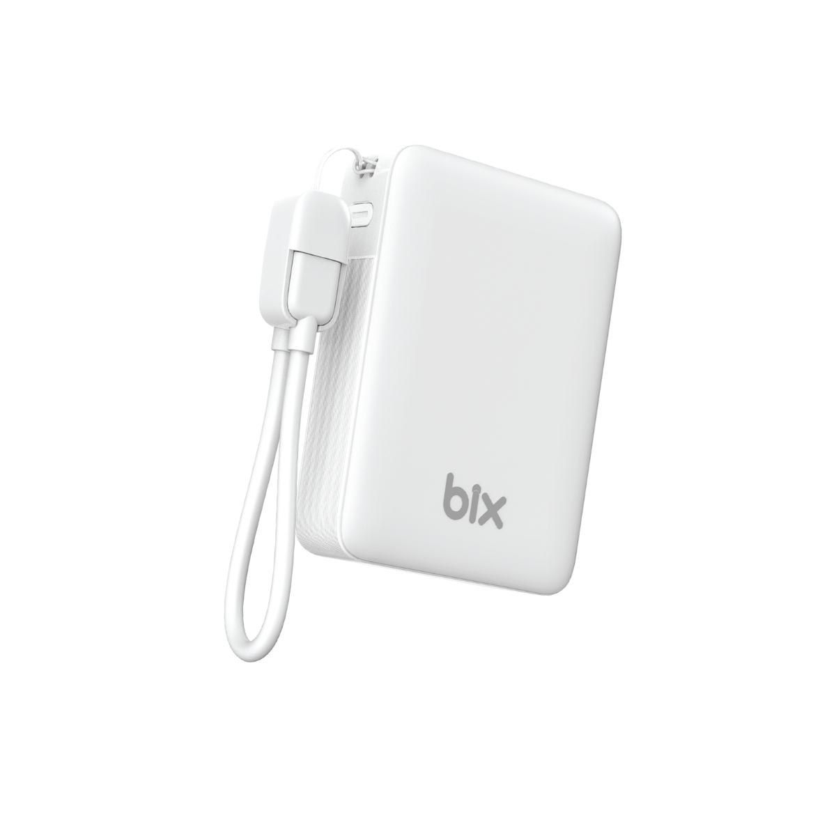 pb116-wt12 PB116 10000mAh PD20W Hızlı Şarj, LED Ekran ve USB-C & USB-A Çıkışlı, Dahili Type-C Kablolu Mini Powerbank Beyaz - Görsel 1