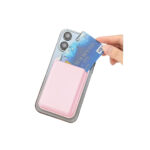 Bix TMW4 MagSafe Uyumlu Kart Taşıma ve Telefon Stand Özellikli Katlanabilir Manyetik Deri Cüzdan Light Pink - Görsel 2