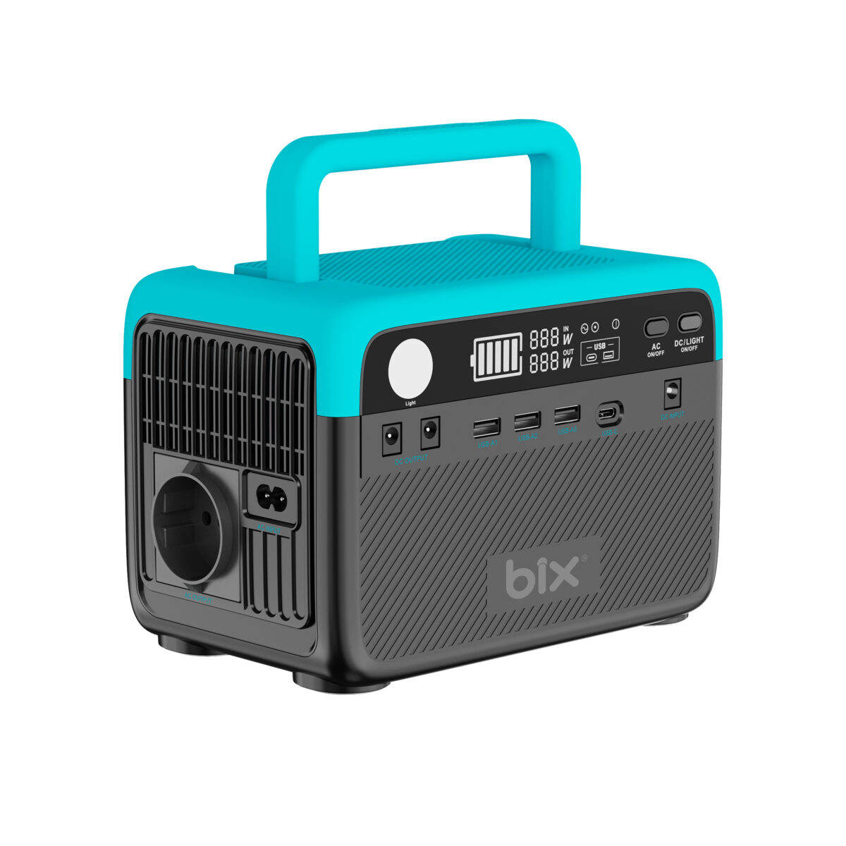 PS60K 192Wh 230V 50Hz 300W AC Priz Çıkışlı Taşınabilir Güç İstasyonu - LiFePO4 60000mAh Batarya, Acil Durum SOS Işıklı Saf Sinüs İnverter, AC/DC/USB, LED Ekranlı ve Güneş Paneli Uyumlu Power Station Güç Kaynağı - Görsel 1