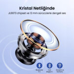 TW11 Soundcraft Bluetooth 5.4 Çift Mikrofon ENC Çevresel Gürültü Engelleme Özellikli Kablosuz Kulak İçi Kulaklık Beyaz - Görsel 5