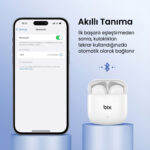 TW11 Soundcraft Bluetooth 5.4 Çift Mikrofon ENC Çevresel Gürültü Engelleme Özellikli Kablosuz Kulak İçi Kulaklık Beyaz - Görsel 7