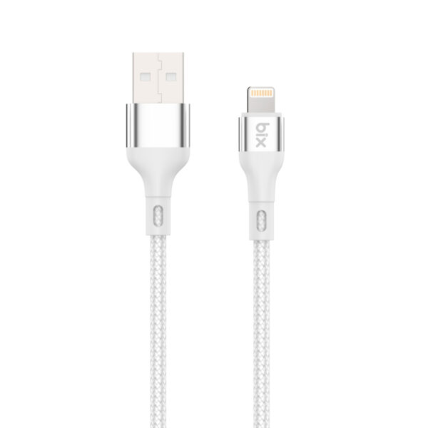 BX101CL 12W USB-A to Lightning iPhone için Şarj ve Data Kablosu Gümüş 1 Metre