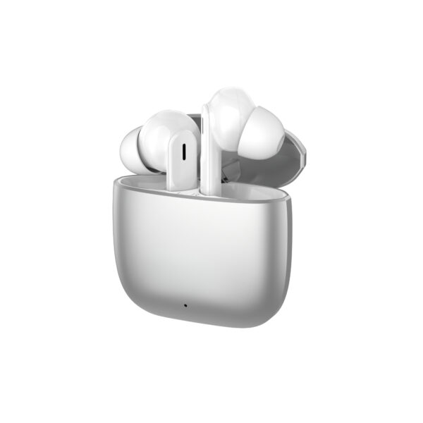 TW4 Soundcraft Bluetooth 5.4 ENC Gürültü Engelleyici Çift Mikrofonlu IPX4 Su Geçirmez TWS Kablosuz Kulak içi Kulaklık Gümüş