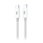 T3CL Type-C to Lightning iPhone 27W Örgülü Şarj ve Data Kablosu 1 Metre Gri