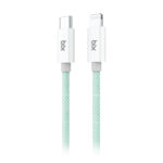 T3CL Type-C to Lightning iPhone 27W Örgülü Şarj ve Data Kablosu 1 Metre Yeşil