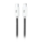 T3CL Type-C to Lightning iPhone 27W Örgülü Şarj ve Data Kablosu 1 Metre Siyah
