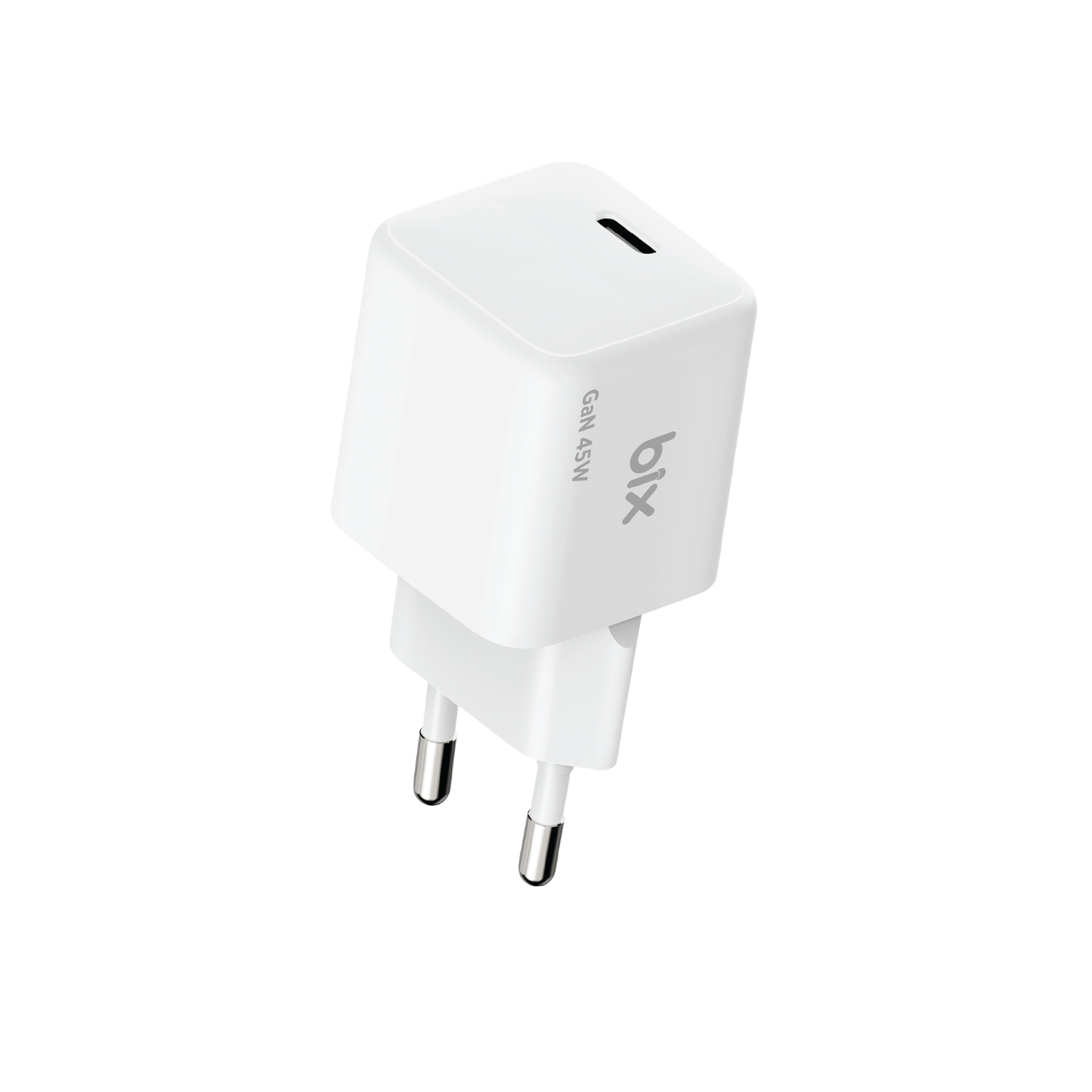 bx45gas BX1P46G-WT GaN 45W Type-C PPS/AVS Destekli Hızlı Şarj Cihazı Beyaz - Görsel 1