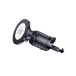 BXCH14 360° Ayarlanabilir Hava Menfezi için Metal Kancalı Manyetik Araç İçi Telefon Tutucu Siyah