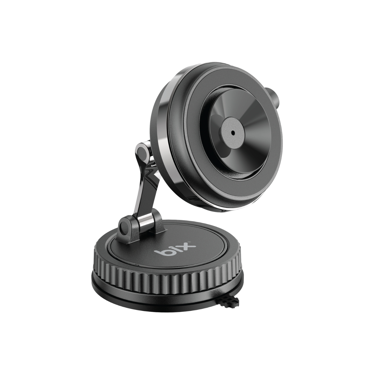 TCH6-BKA TCH06 Manyetik ve Vakum Çift Tutunma Sistemli 360° Ayarlanabilir Araç Telefon Tutucu - Görsel 1