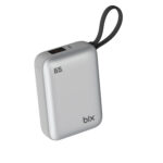 PB120 20000mAh PD 65W Cep Boyu Kompakt Tasarımlı Dijital Göstergeli Mini Powerbank Taşınabilir Süper Hızlı Şarj Cihazı Gümüş